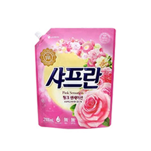 샤프란 섬유유연제 핑크 센세이션 리필 2.1L
