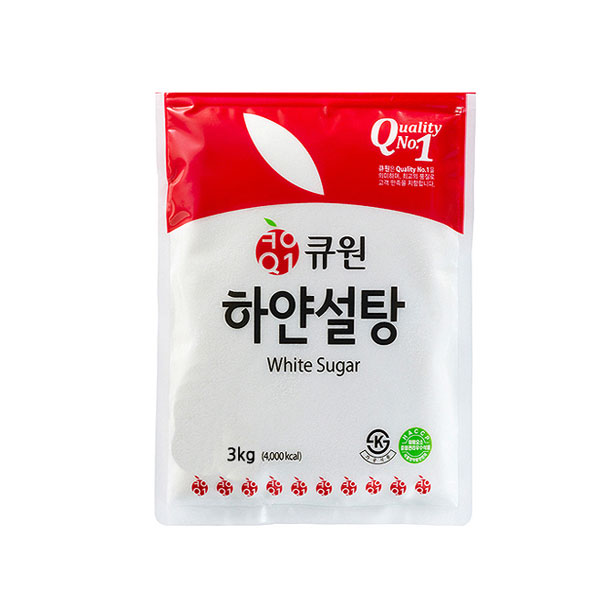 삼양사 큐원 하얀설탕/갈색설탕 3kg-1개